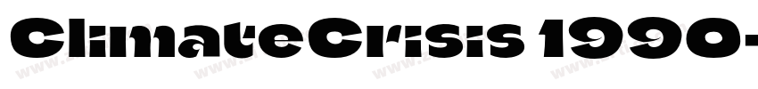 ClimateCrisis 1990字体转换